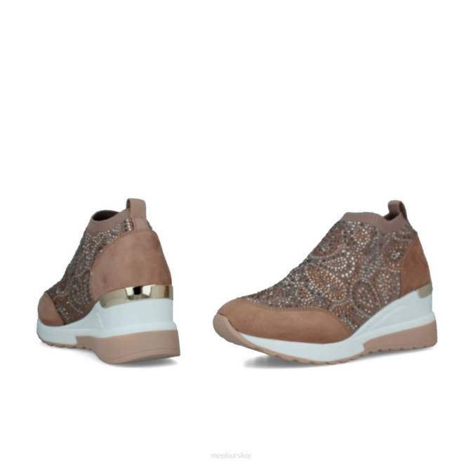 Menbur kvinnor beige birandola sneakers 608J634