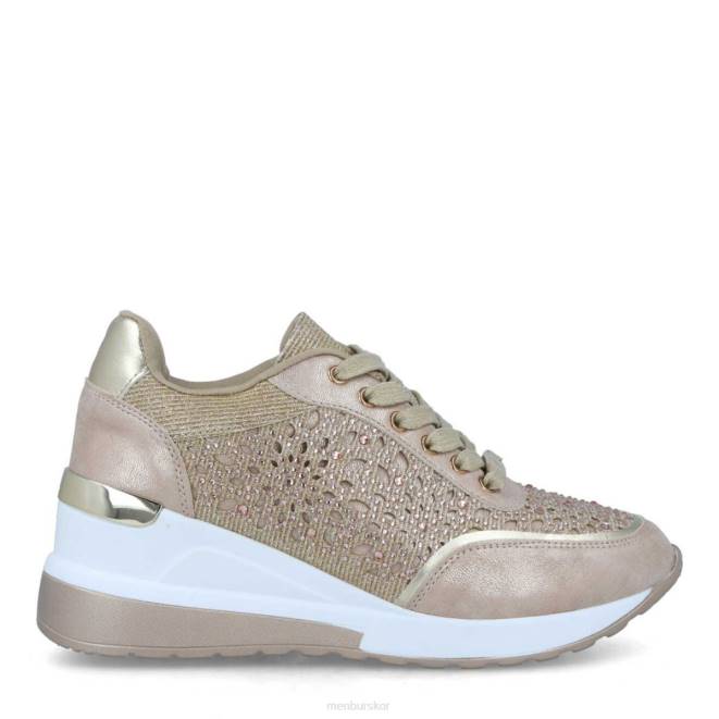 Menbur kvinnor beige canalaccia sneakers 608J3698
