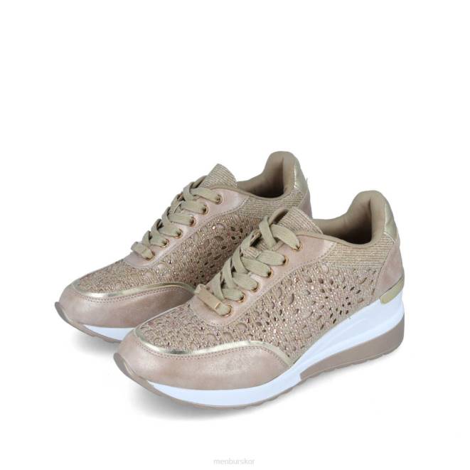 Menbur kvinnor beige canalaccia sneakers 608J3698