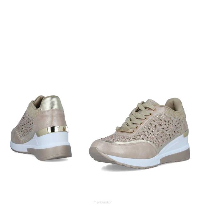 Menbur kvinnor beige canalaccia sneakers 608J3698
