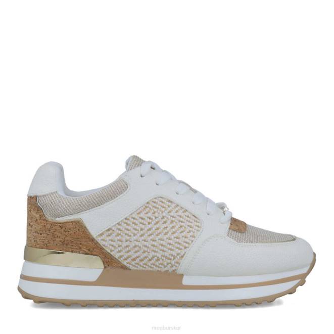 Menbur kvinnor beige hestia sneakers 608J686