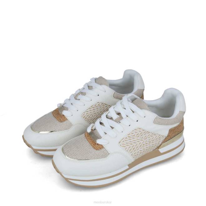 Menbur kvinnor beige hestia sneakers 608J686