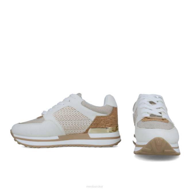 Menbur kvinnor beige hestia sneakers 608J686