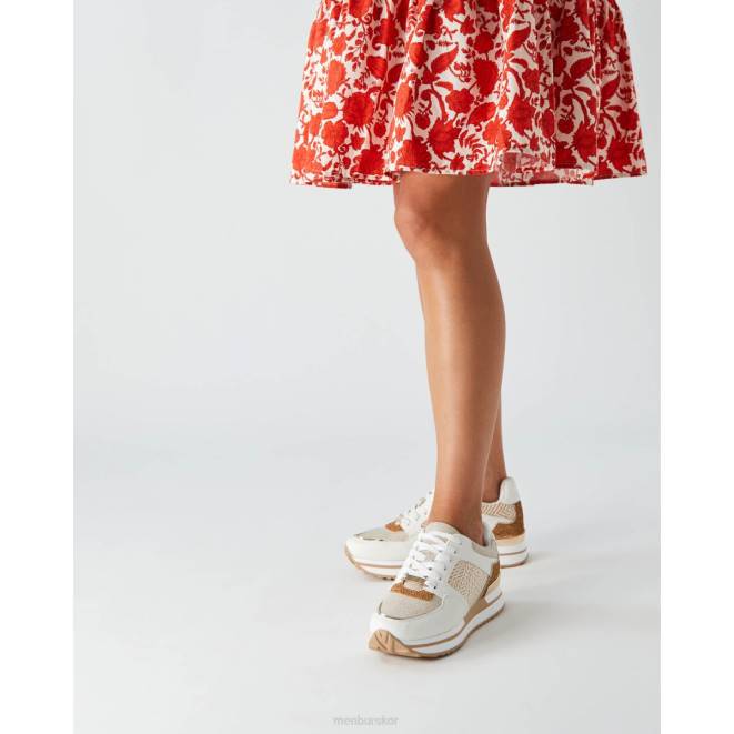 Menbur kvinnor beige hestia sneakers 608J686