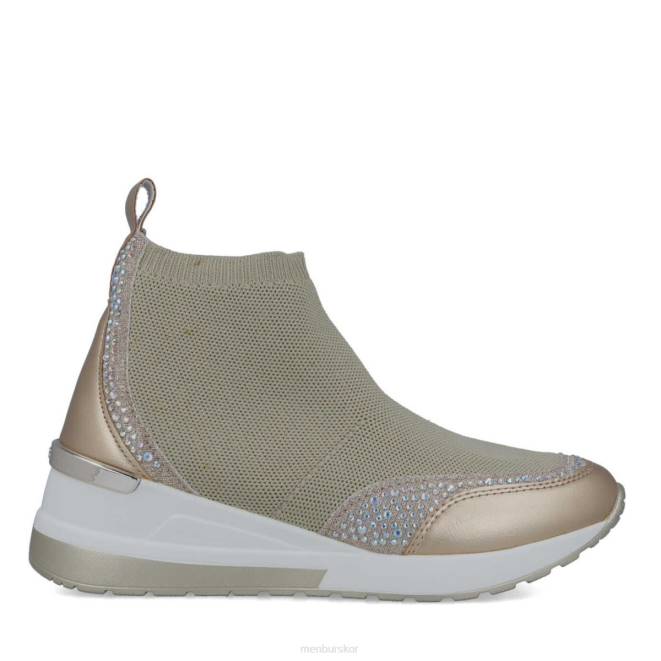 Menbur kvinnor beige lyrata sneakers 608J3700