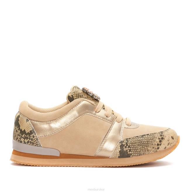 Menbur kvinnor beige orti sneakers 608J3717