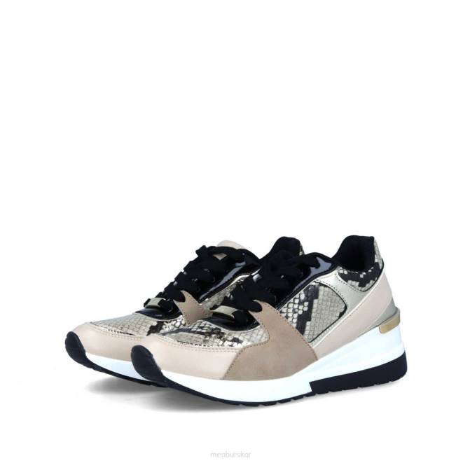 Menbur kvinnor beige pietra sneakers 608J656