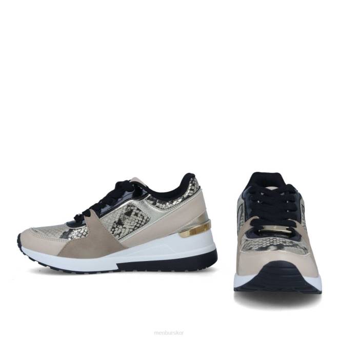 Menbur kvinnor beige pietra sneakers 608J656