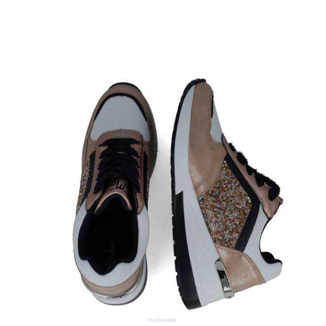 Menbur kvinnor beige tracia sneakers 608J3659