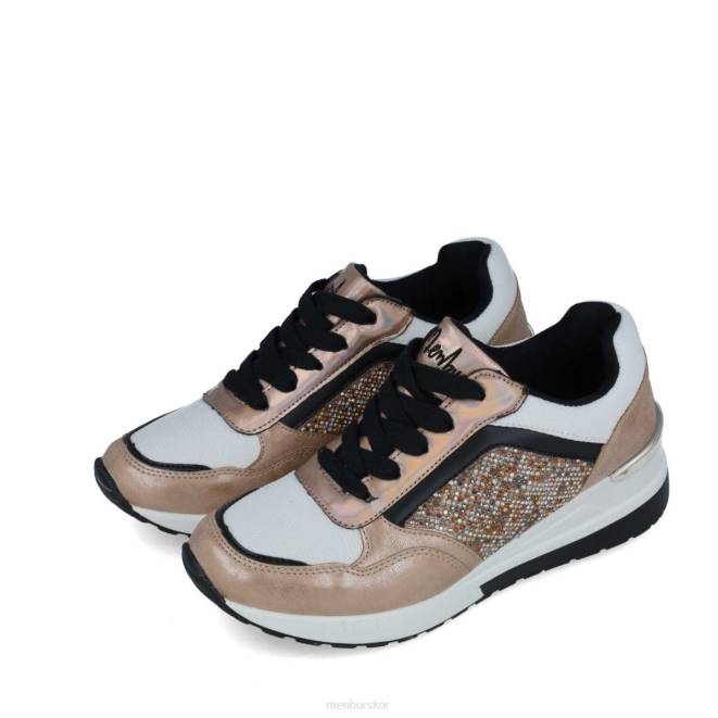 Menbur kvinnor beige tracia sneakers 608J3659