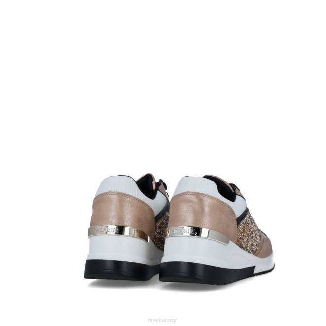 Menbur kvinnor beige tracia sneakers 608J3659