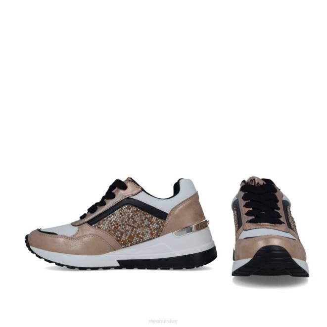Menbur kvinnor beige tracia sneakers 608J3659