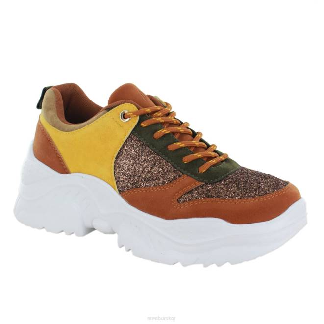 Menbur kvinnor brun tortol sneakers 608J3696