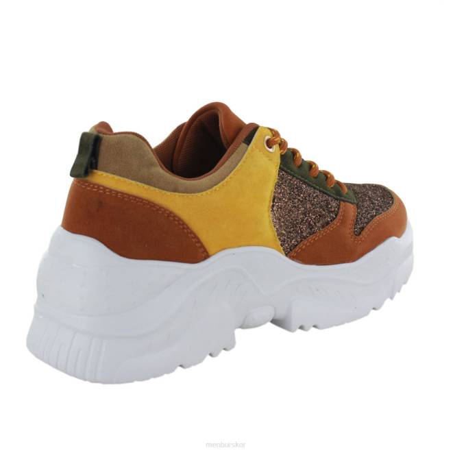 Menbur kvinnor brun tortol sneakers 608J3696
