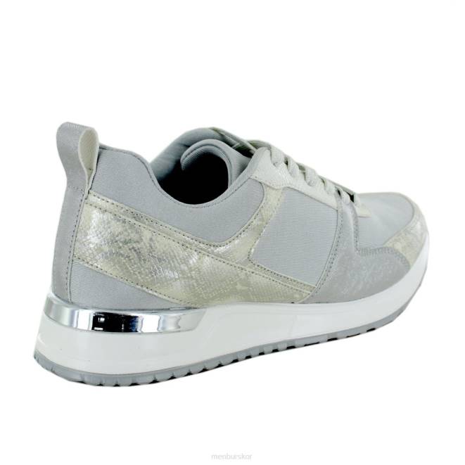 Menbur kvinnor grå soanne sneakers 608J635