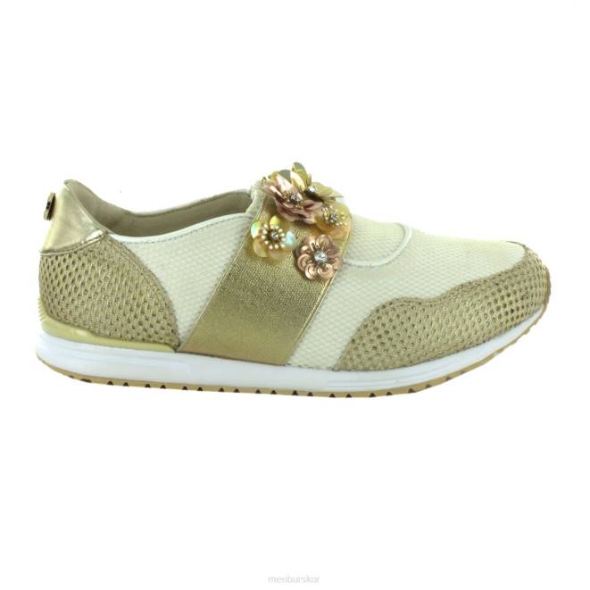 Menbur kvinnor guld bresso sneakers 608J699