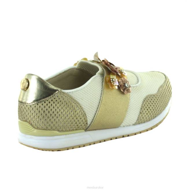 Menbur kvinnor guld bresso sneakers 608J699