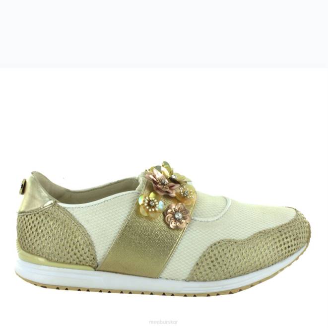 Menbur kvinnor guld bresso sneakers 608J699