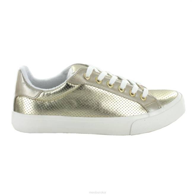 Menbur kvinnor guld drake sneakers 608J692