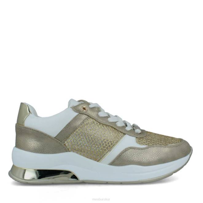 Menbur kvinnor guld fläta sneakers 608J617