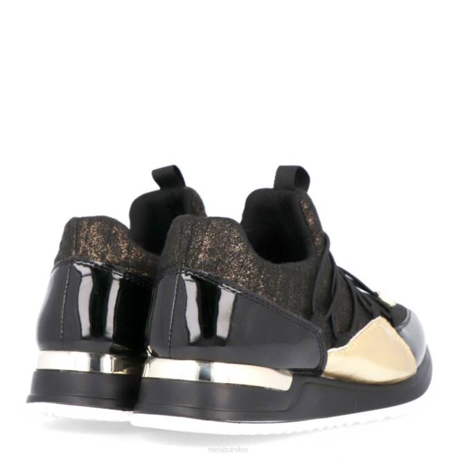 Menbur kvinnor guld spineda sneakers 608J628