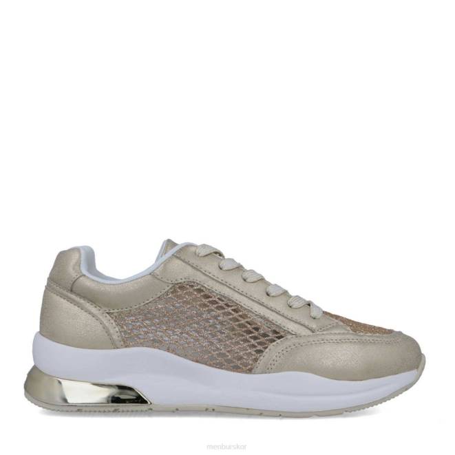 Menbur kvinnor guld tebas sneakers 608J684