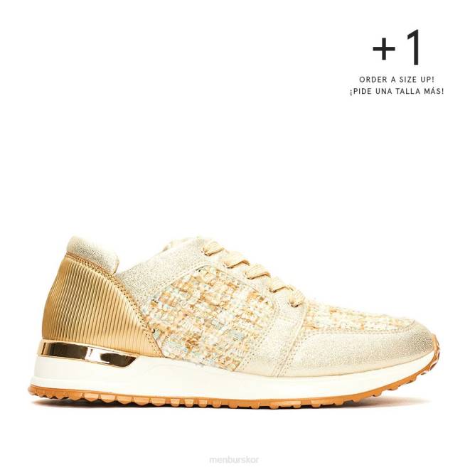 Menbur kvinnor guld viterbo sneakers 608J636