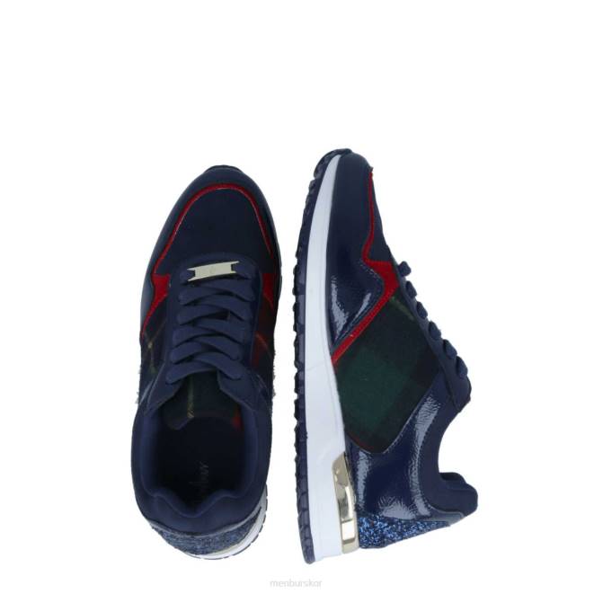 Menbur kvinnor mörkblå carano sneakers 608J668