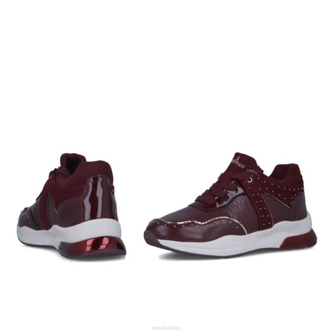 Menbur kvinnor röd actea sneakers 608J599