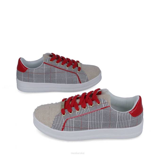 Menbur kvinnor röd biscina sneakers 608J672