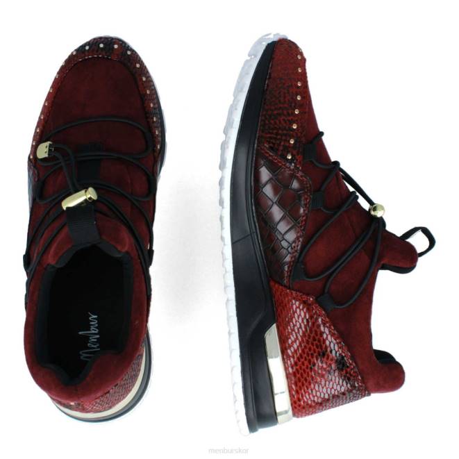 Menbur kvinnor röd spartimento sneakers 608J627