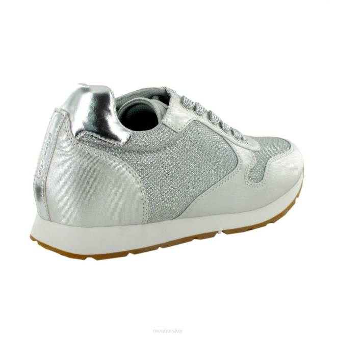 Menbur kvinnor silver biati sneakers 608J3712