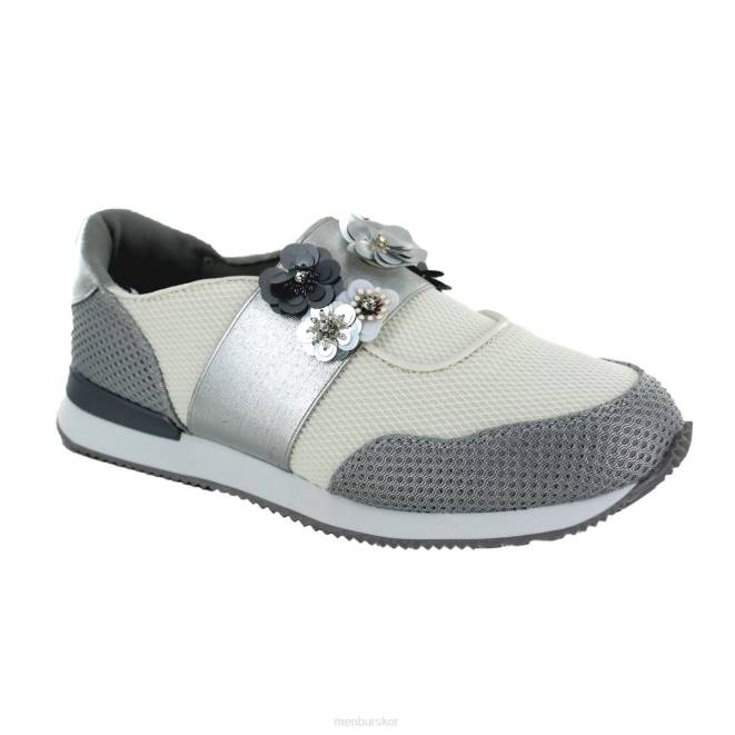 Menbur kvinnor silver bresso sneakers 608J3713