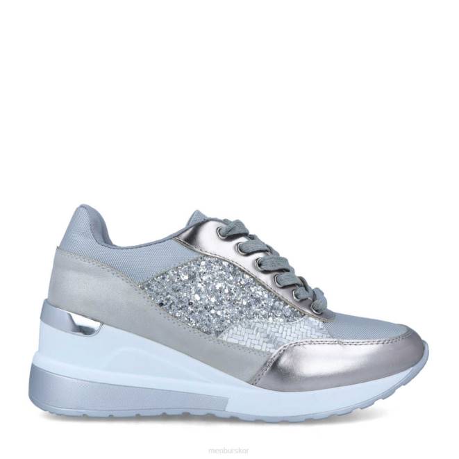 Menbur kvinnor silver campione sneakers 608J621