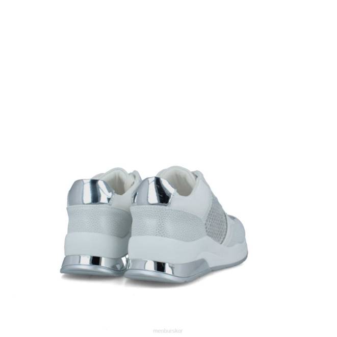 Menbur kvinnor silver fläta sneakers 608J3672