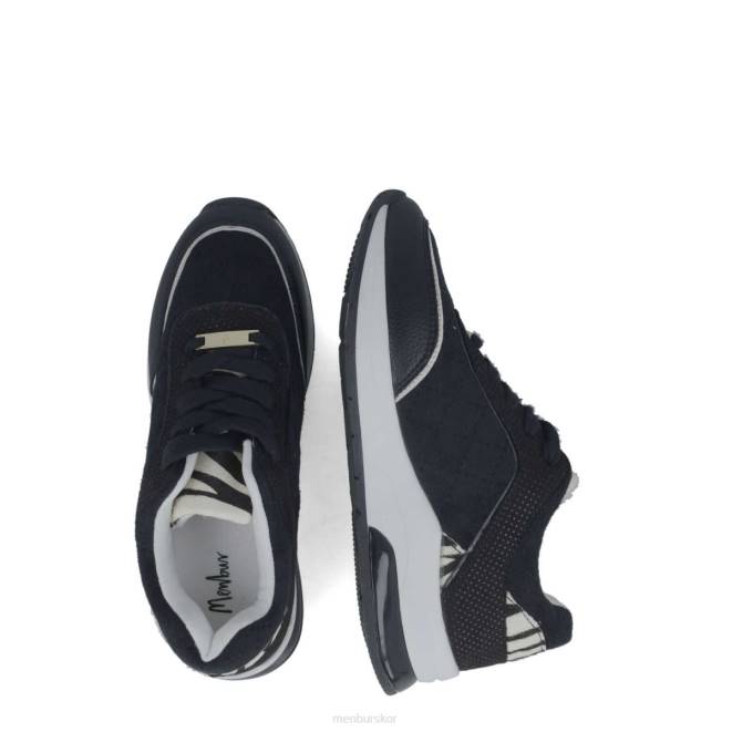 Menbur kvinnor svart almandino sneakers 608J607