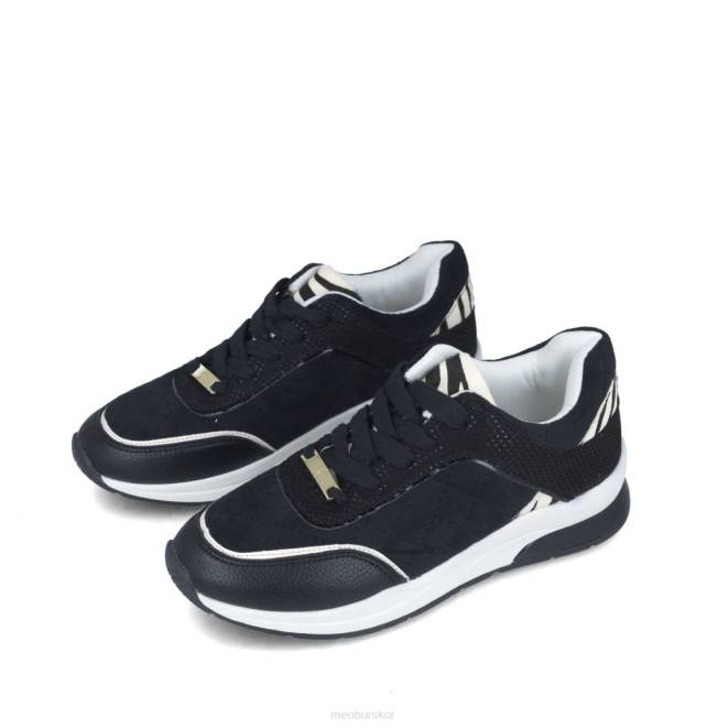 Menbur kvinnor svart almandino sneakers 608J607