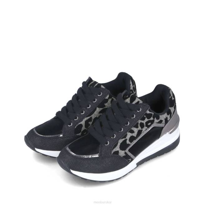 Menbur kvinnor svart althea sneakers 608J681