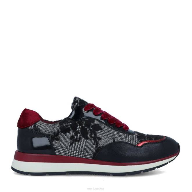 Menbur kvinnor svart campi sneakers 608J654