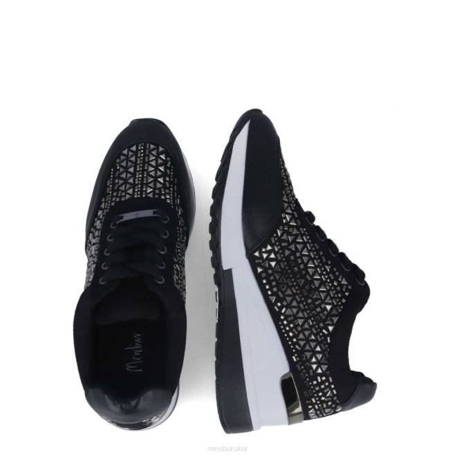 Menbur kvinnor svart dionea sneakers 608J618
