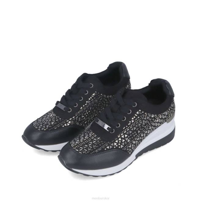 Menbur kvinnor svart dionea sneakers 608J618
