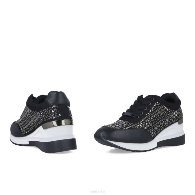 Menbur kvinnor svart dionea sneakers 608J618