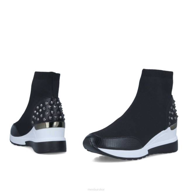 Menbur kvinnor svart fronte sneakers 608J670