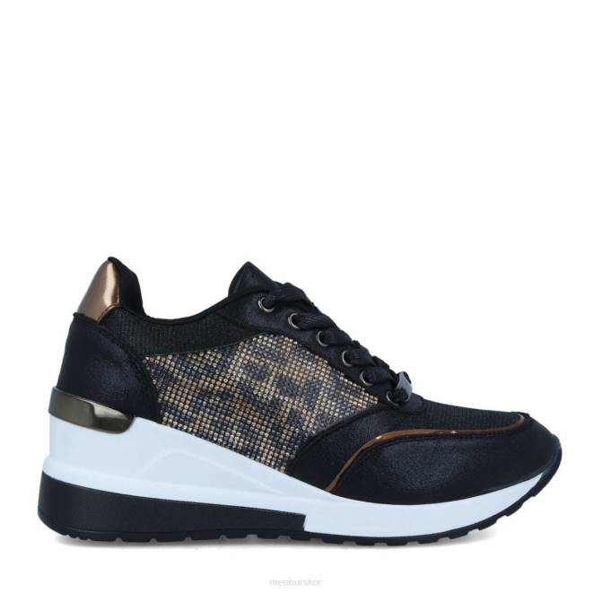 Menbur kvinnor svart gabella sneakers 608J671