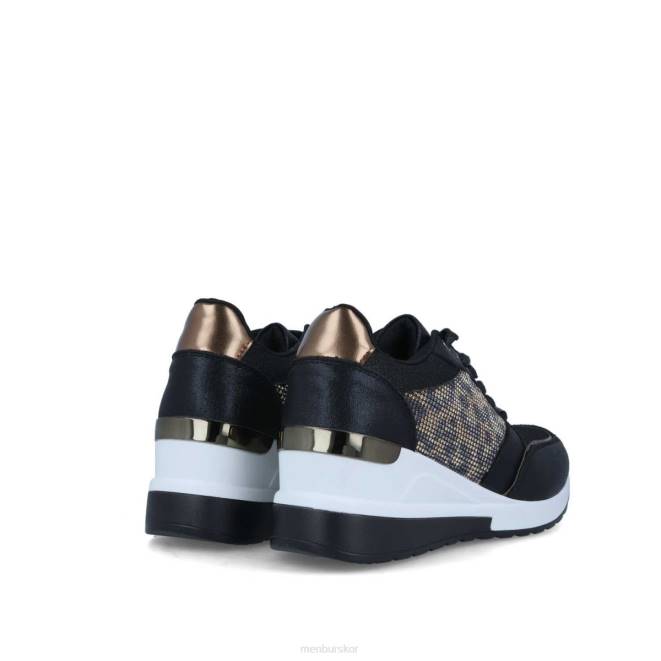 Menbur kvinnor svart gabella sneakers 608J671