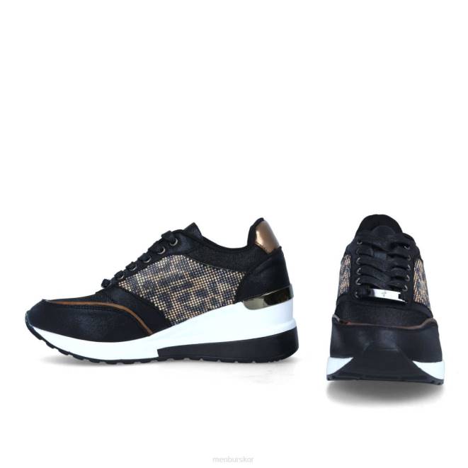 Menbur kvinnor svart gabella sneakers 608J671