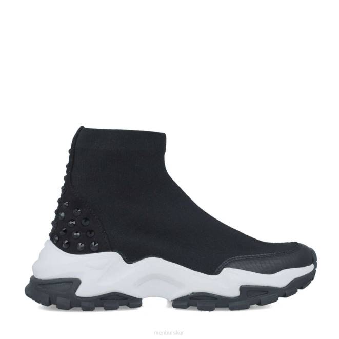 Menbur kvinnor svart gema sneakers 608J567