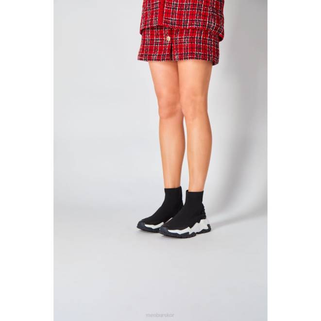 Menbur kvinnor svart gema sneakers 608J567