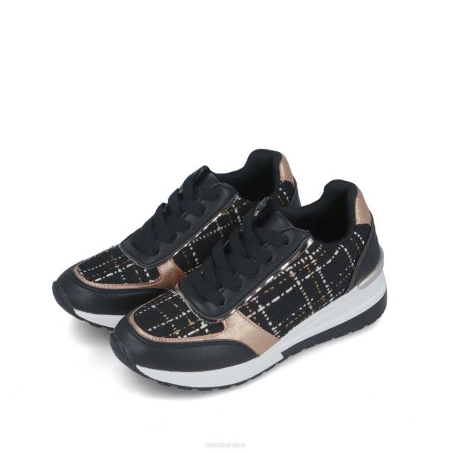 Menbur kvinnor svart kalendula sneakers 608J677