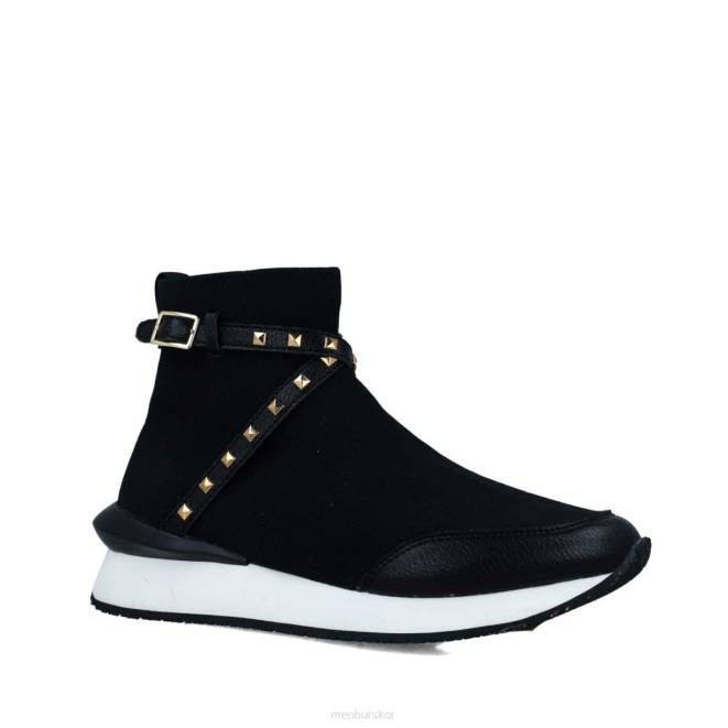 Menbur kvinnor svart laktanus sneakers 608J688